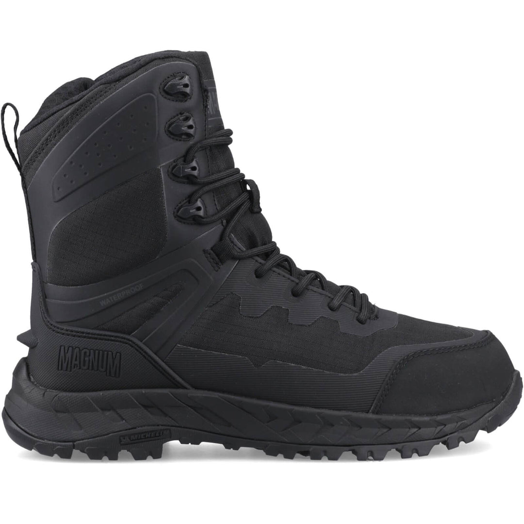 Magnum Ultima Pro 8.0 Waterproof Side-Zip Lightweight Uniform Boots Black 5#colour_black
