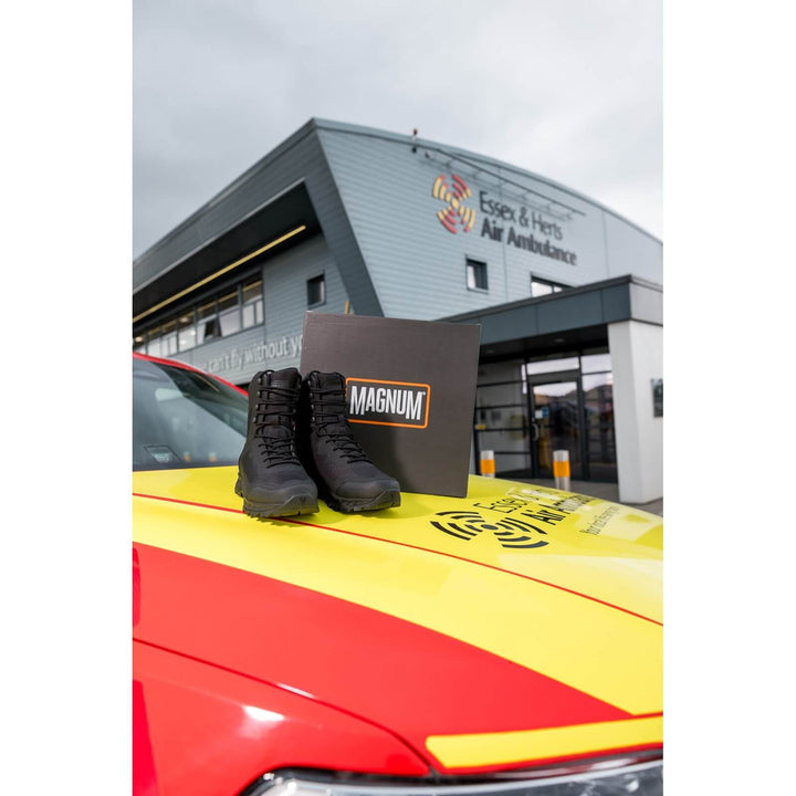 Magnum Ultima Pro 8.0 Waterproof Side-Zip Lightweight Uniform Boots Black 7#colour_black