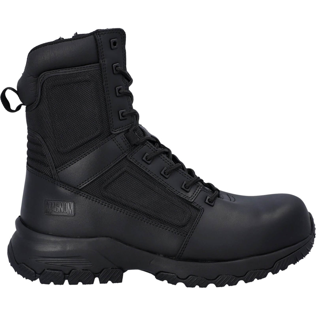 Magnum Vanguard 8.0 Side-Zip S3 Composite Toe Cap Safety Boots Black 5#colour_black