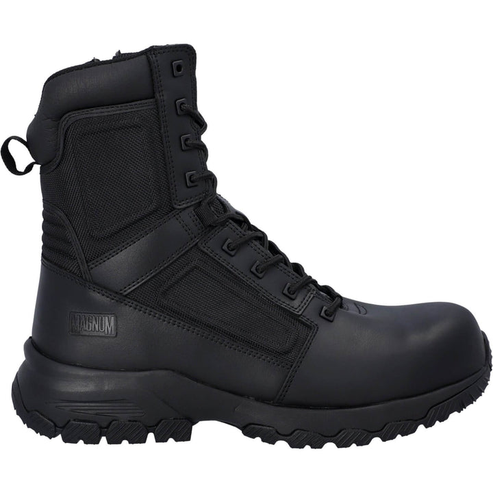 Magnum Vanguard 8.0 Side-Zip S3 Composite Toe Cap Safety Boots Black 5#colour_black