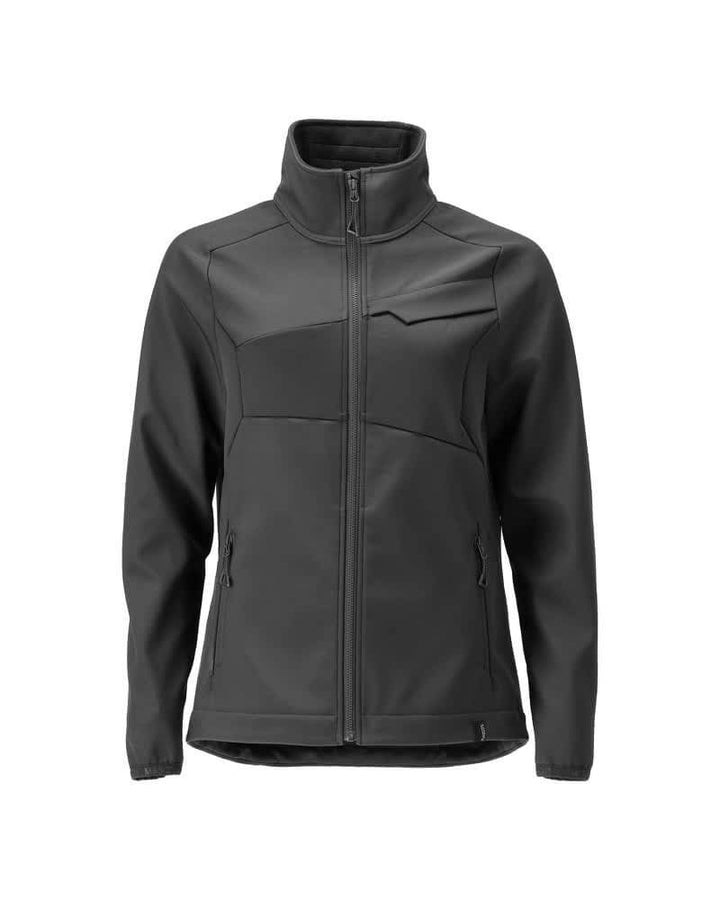 Mascot 25012-253 Ladies Breathable Softshell Jacket Front #colour_black