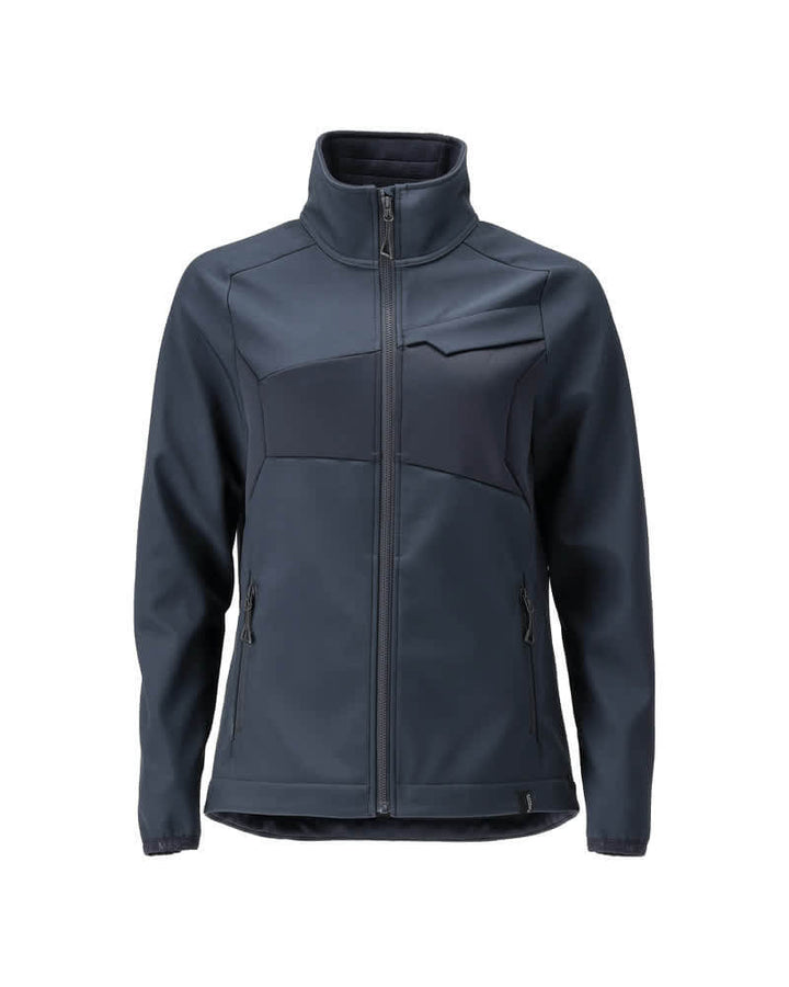 Mascot 25012-253 Ladies Breathable Softshell Jacket Front #colour_dark-navy-blue