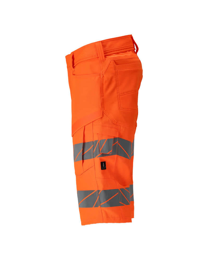 Mascot 25049-236 Hi-Vis Ripstop Shorts with Stretch Zones (Holster Pocket Compatible) Right #colour_hi-vis-orange