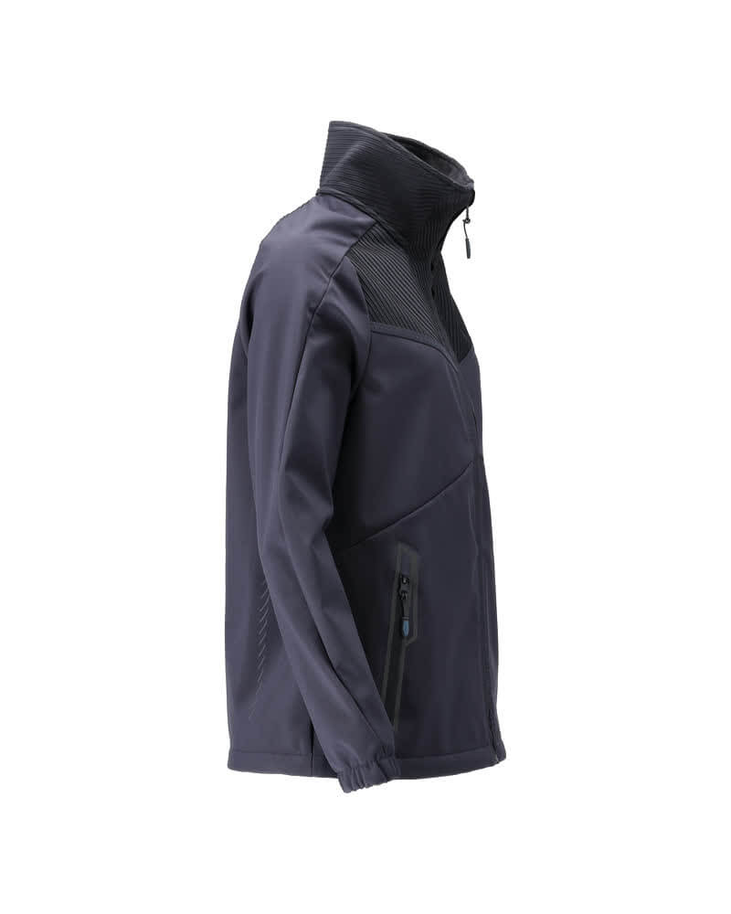 Mascot 25312-649 Ladies Breathable Windproof Water-Repellent Softshell Jacket Left #colour_dark-navy-blue