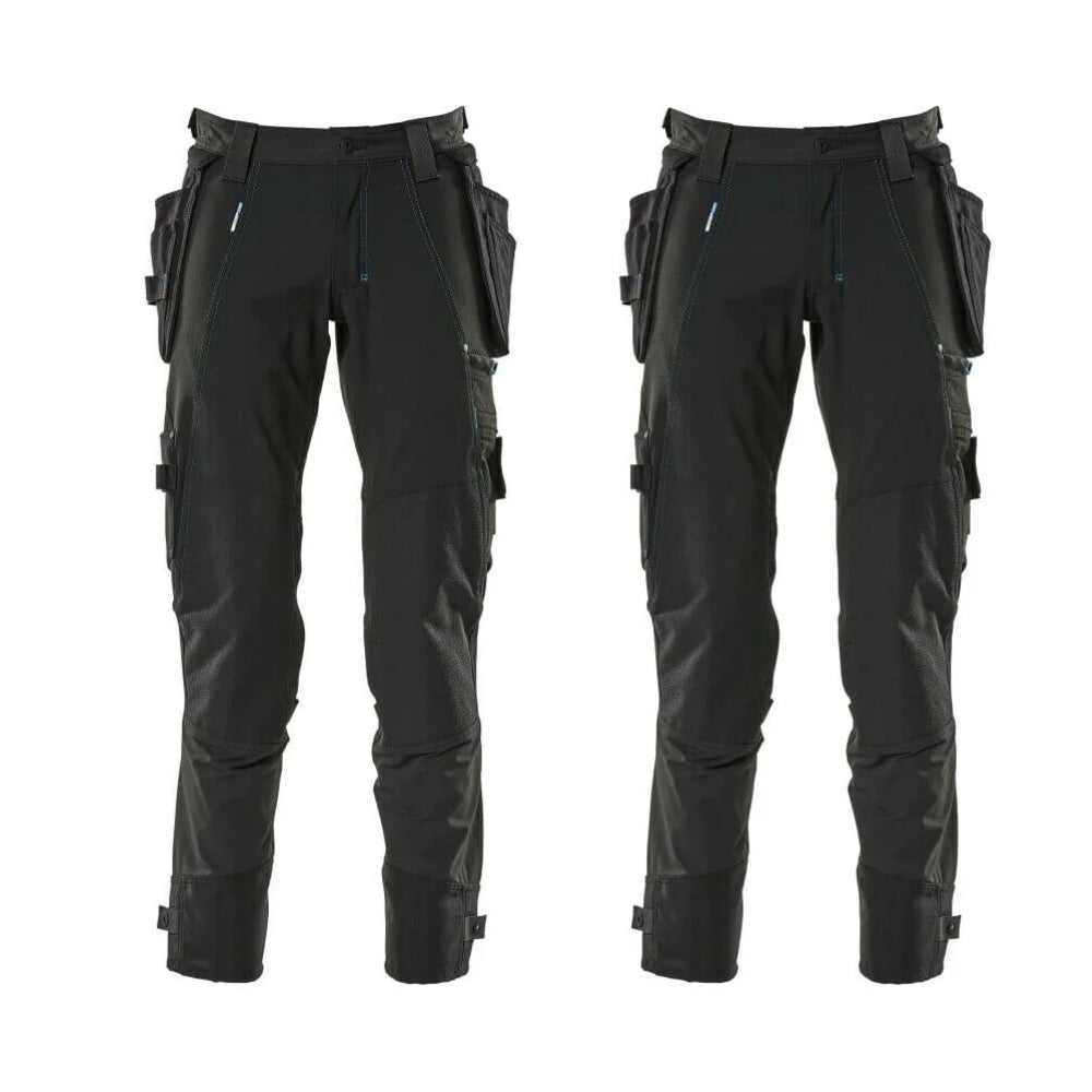 Mascot Advanced Work Trousers 17031 311 Mens Twin Pack Deal 1 Black