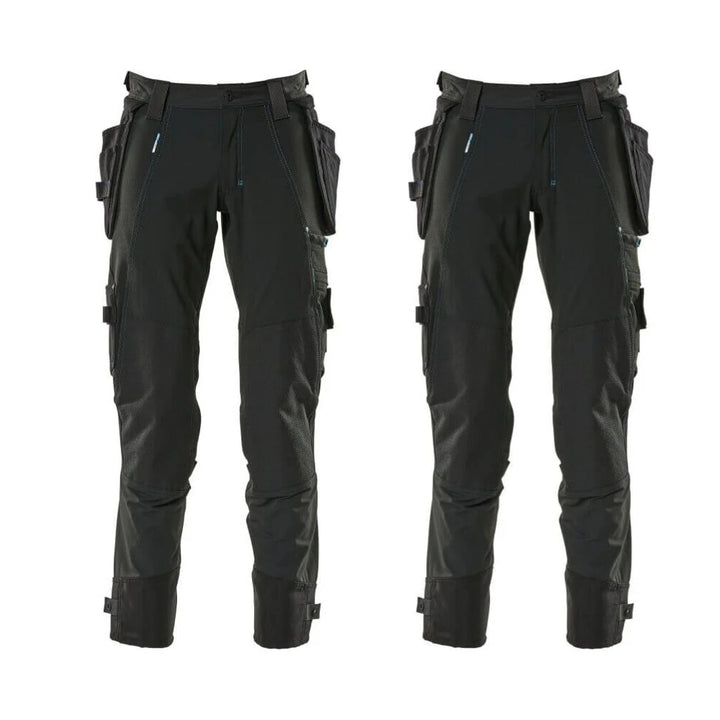 Mascot Advanced Work Trousers 17031 311 Mens Twin Pack Deal 1 Black