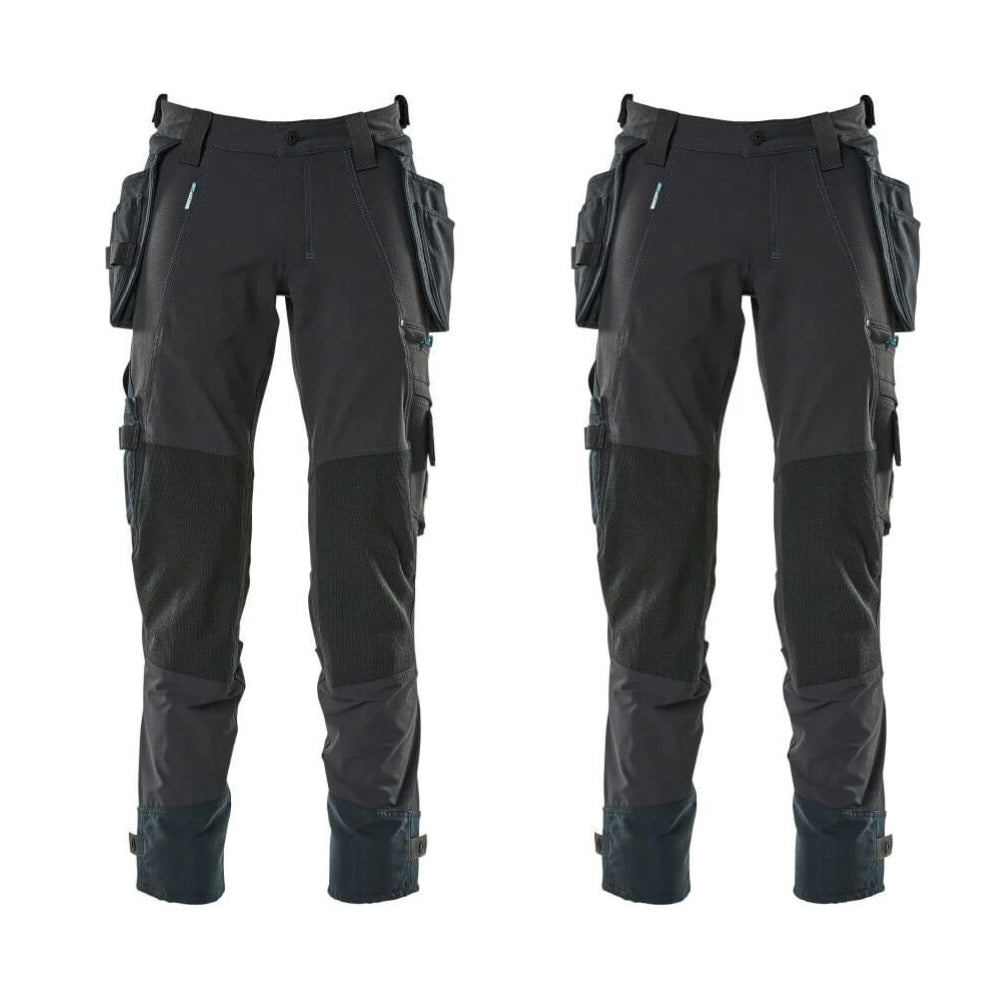 Mascot Advanced Work Trousers 17031 311 Mens Twin Pack Deal 2 Dark Navy Blue