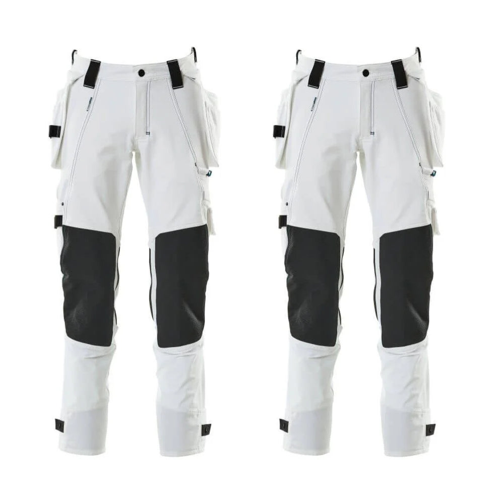 Mascot Advanced Work Trousers 17031 311 Mens Twin Pack Deal 4 White