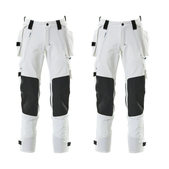 Mascot Advanced Work Trousers 17031 311 Mens Twin Pack Deal 4 White
