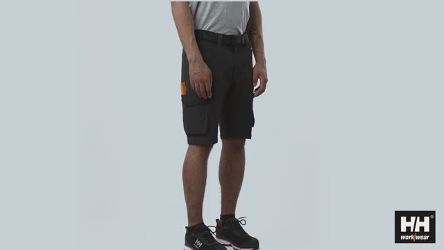 Helly Hansen Oxford 4X Lightweight 4-Way-Stretch Cargo Shorts - 77508 #Colour_black