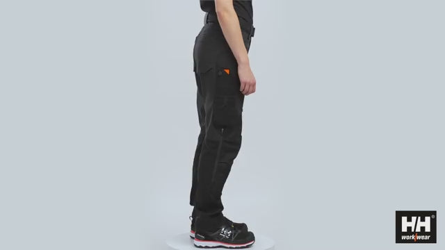 Helly Hansen Luna 4X Womens 4-Way-Stretch Work Trousers - 77586 Product Video #colour_black