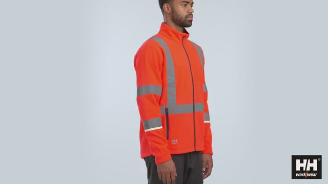 Helly Hansen Uc-Me Hi-Vis Fleece Jacket - 72172 #colour_orange