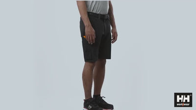 Helly Hansen Oxford 4X HH Connect Lighteight 4-Way-Stretch Work Shorts Black #colour_black