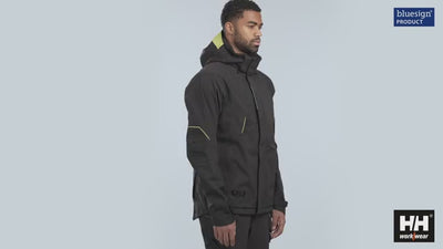 Helly Hansen Magni Evolution Waterproof Shell Jacket - 71160 Product video #colour_black