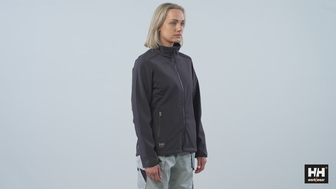 Helly Hansen Womens Manchester 2.0 Softshell Jacket - 74241 #colour_grey-fog-ebony