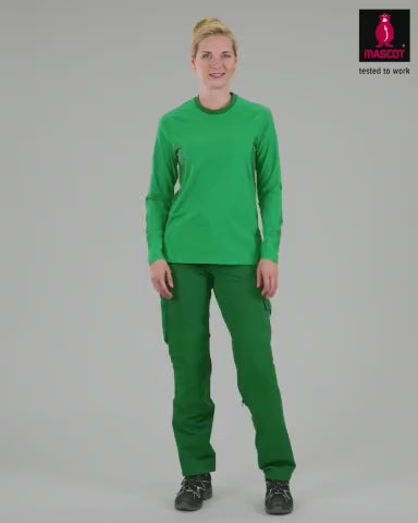 Mascot Long-Sleeved T-Shirt 18391-959 - Womens, Accelerate #colour_grass-green-green