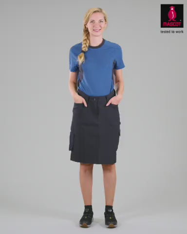 Mascot T-Shirt Round-Neck 18392-959 - Womens, Accelerate #colour_azure-blue-dark-navy-blue