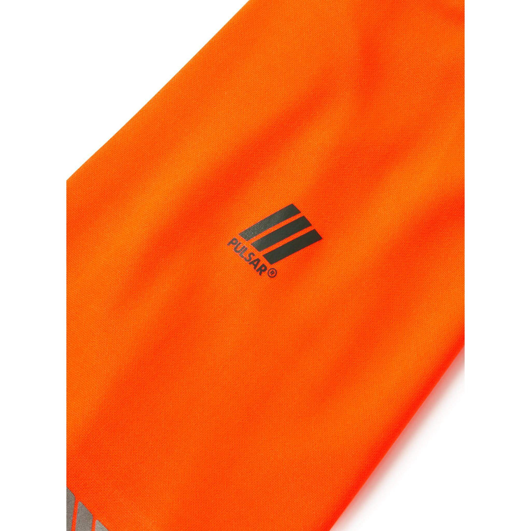 pulsar life lfe926 mens hi vis long sleeve orange polo shirt Orange 4 #colour_orange
