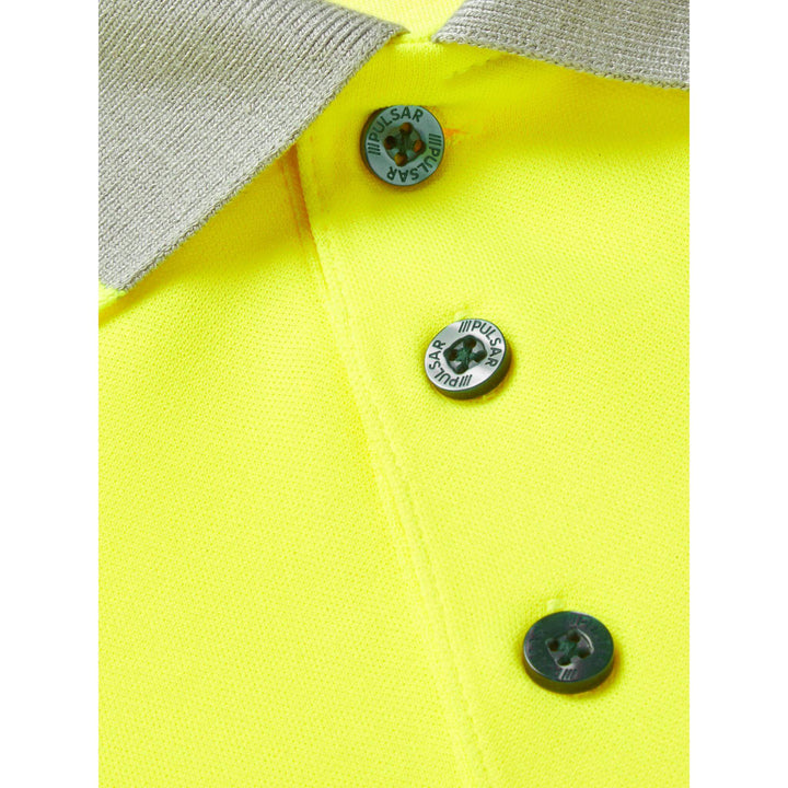 pulsar life lfe973 womens hi vis short sleeve yellow polo shirt Yellow 5 #colour_yellow