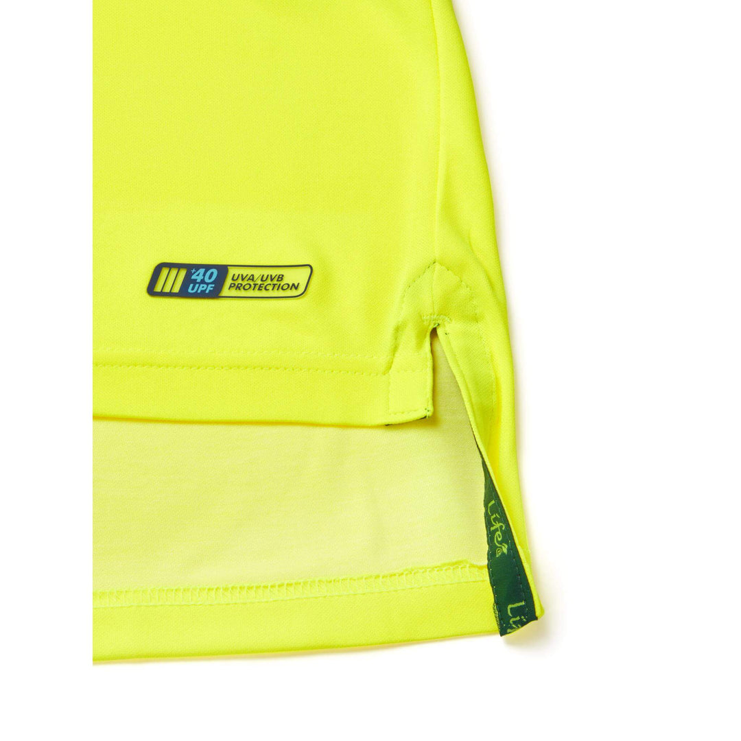 pulsar life lfe973 womens hi vis short sleeve yellow polo shirt Yellow 6 #colour_yellow