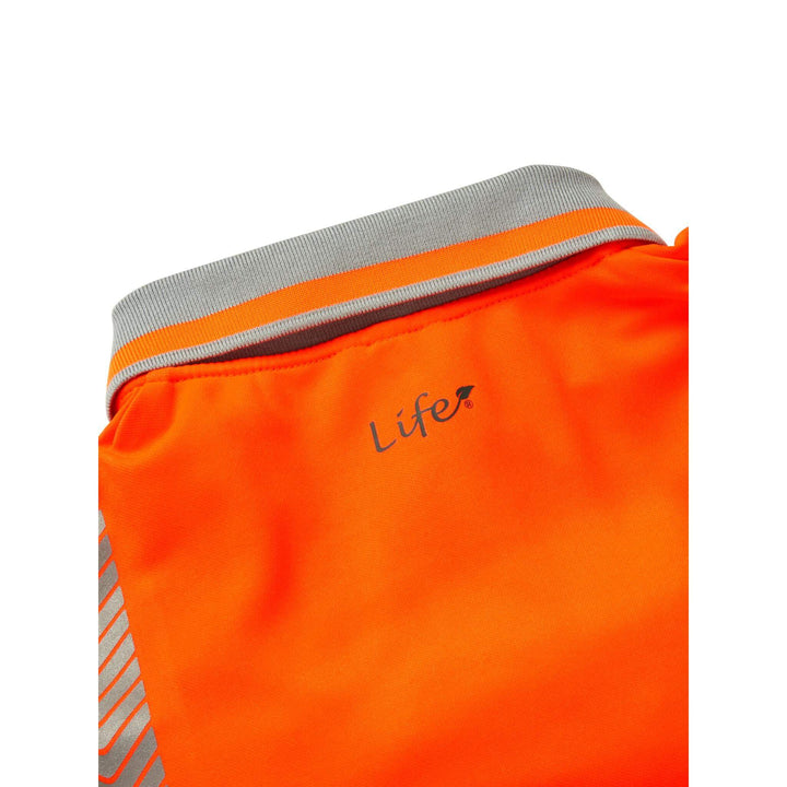 pulsar life lfe974 womens hi vis short sleeve orange polo shirt Orange 2 #colour_orange
