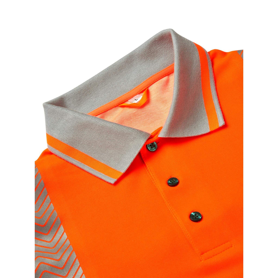 pulsar life lfe974 womens hi vis short sleeve orange polo shirt Orange 4 #colour_orange