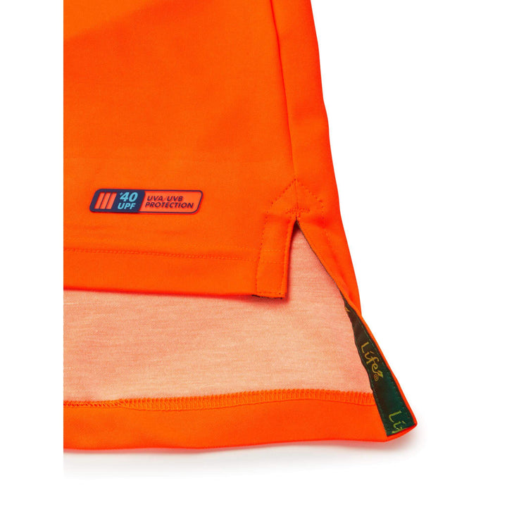 pulsar life lfe974 womens hi vis short sleeve orange polo shirt Orange 6 #colour_orange