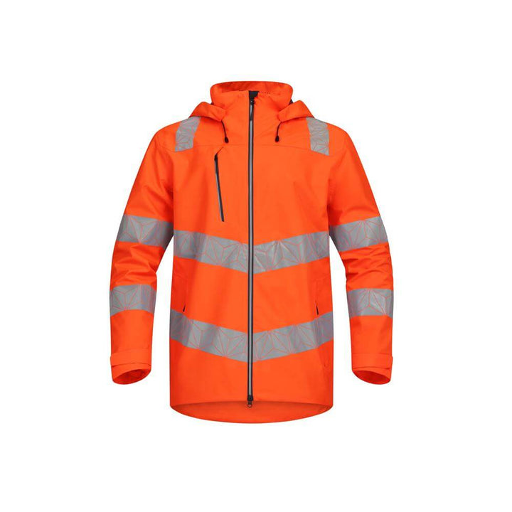 pulsar react rct801 mens hi vis waterproof orange shell jacket Orange 1 #colour_orange