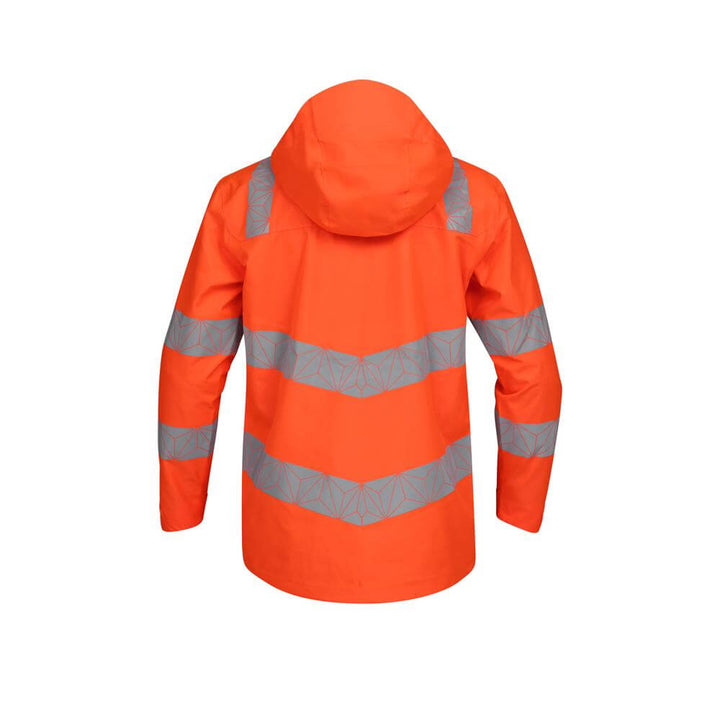 pulsar react rct801 mens hi vis waterproof orange shell jacket Orange 4 #colour_orange