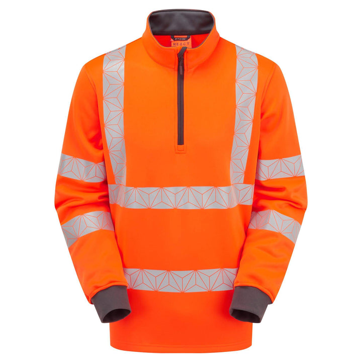 pulsar react rct805 mens orange quarter zip Orange 4 #colour_orange