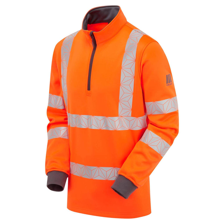 pulsar react rct805 mens orange quarter zip Orange 5 #colour_orange