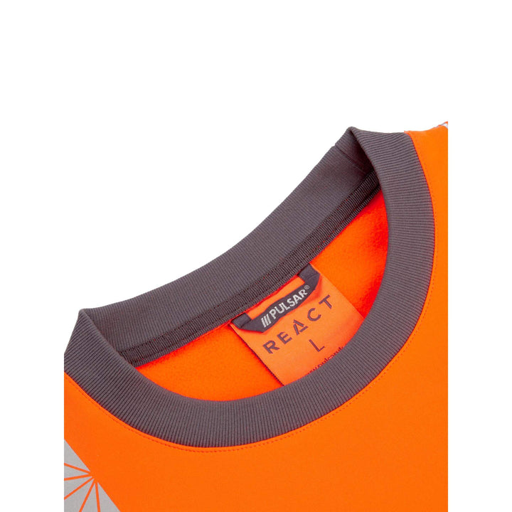 pulsar react rct807 mens orange sweatshirt Orange 2 #colour_orange