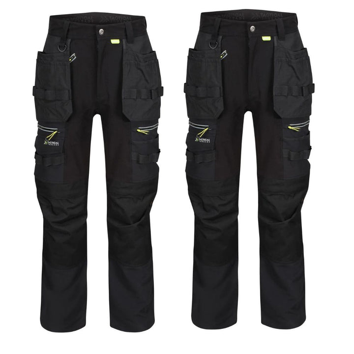 Regatta Professional Mens Infiltrate Softshell Stretch Trousers Black 1