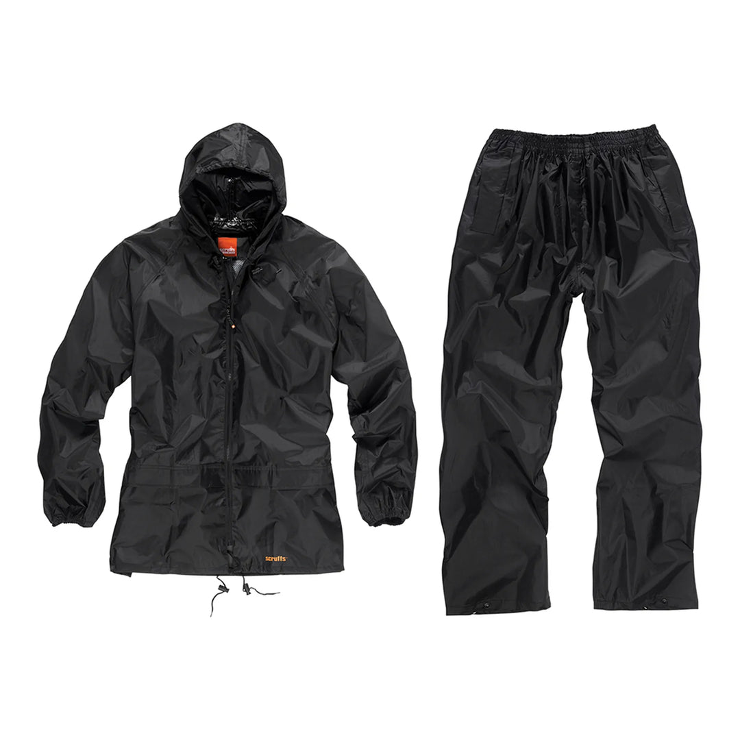Scruffs 2-Piece Waterproof Suit Black — Hero #colour_black