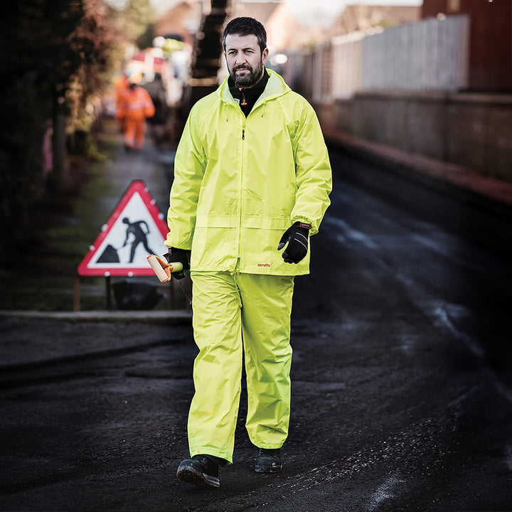 Scruffs 2-Piece Waterproof Suit Yellow — Worn on Site 