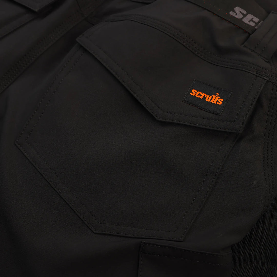 Scruffs Alverton 8 Inch Shorts Black — Product Detail 3 