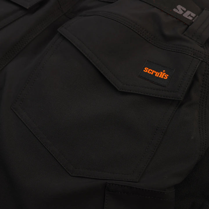 Scruffs Alverton 8 Inch Shorts Black — Product Detail 3 
