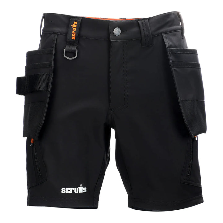 Scruffs Alverton 8 Inch Shorts Black — Hero 