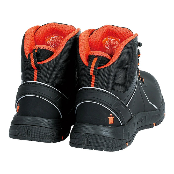 Scruffs Coldwell S3L ESD Lightweight Boots Black — Back View 