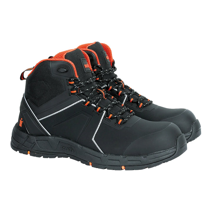 Scruffs Coldwell S3L ESD Lightweight Boots Black — Side View 