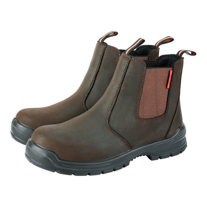 Scruffs Croften S3L Dealer Boots Brown — Side View 