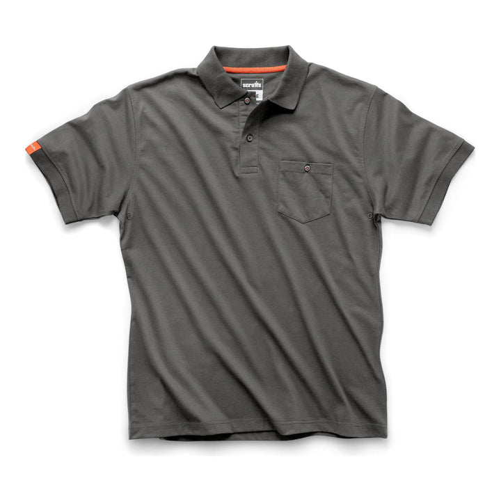 Scruffs Eco Worker Polo Shirt Graphite — Hero 