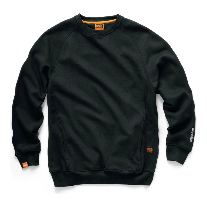 Scruffs Eco Worker Sweatshirt Black — Hero 