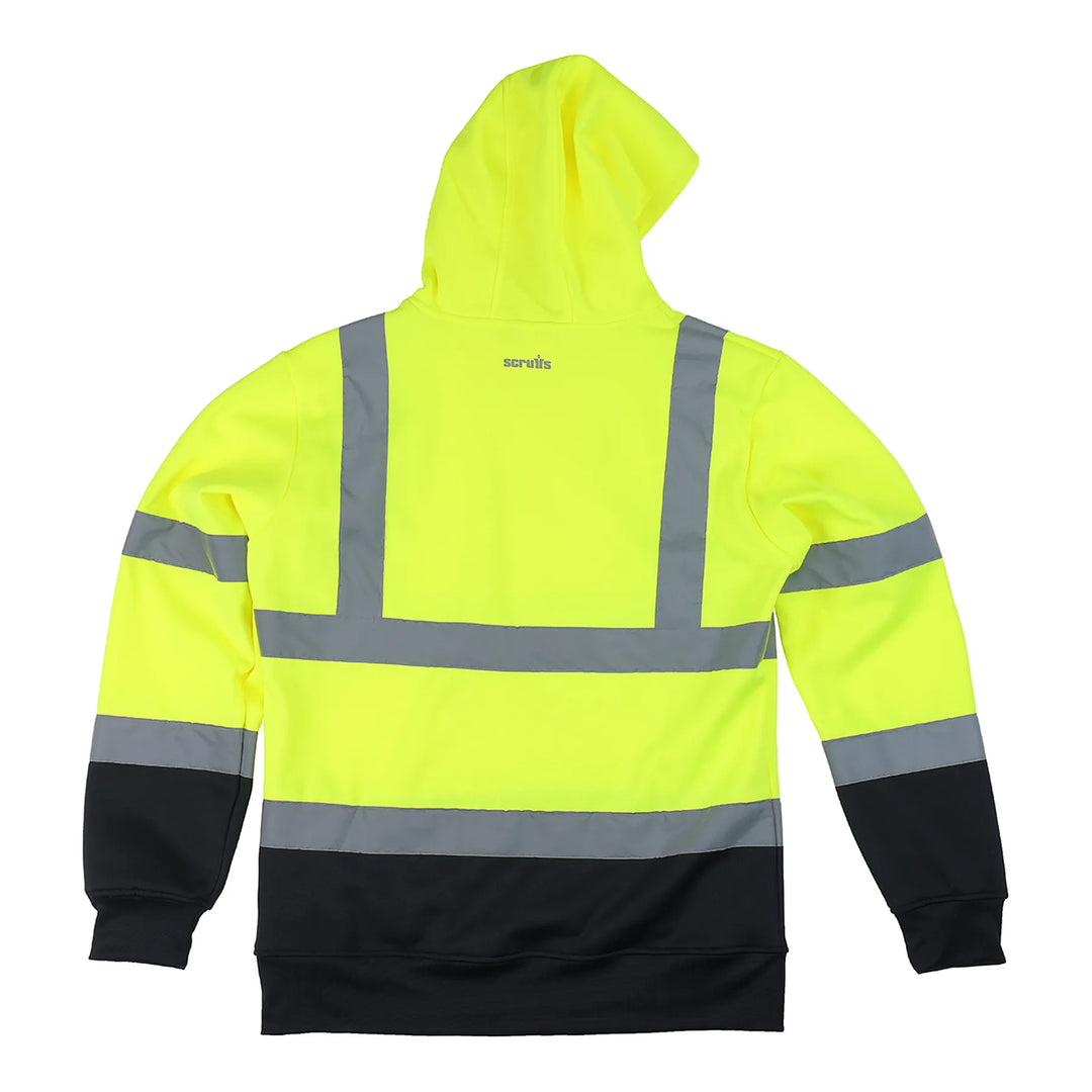 Scruffs Hi-Vis Hoodie Yellow/Navy — Product Detail 401 