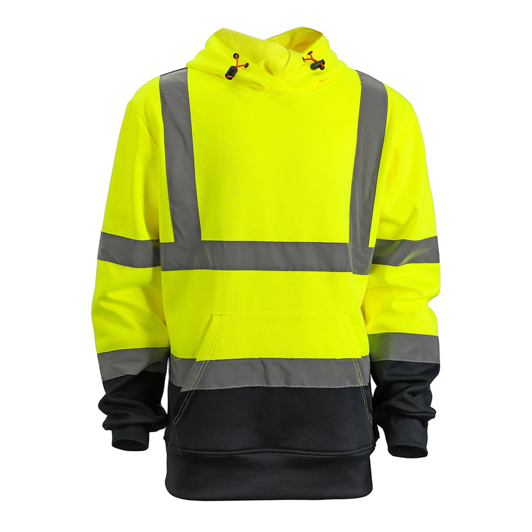 Scruffs Hi-Vis Hoodie Yellow/Navy — Hero #colour_yellow-navy