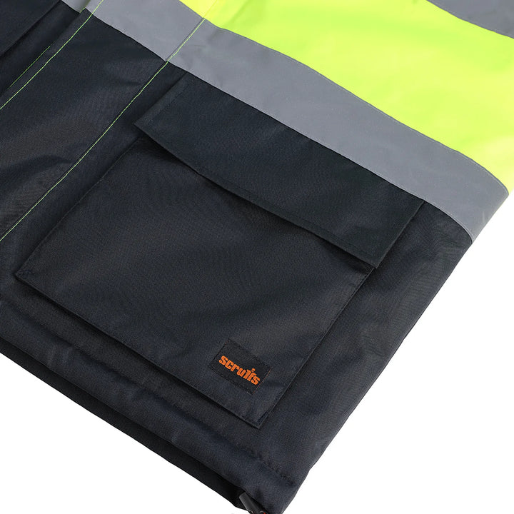 Scruffs Hi-Vis Waterproof Jacket Yellow/Navy — Product Detail 402 