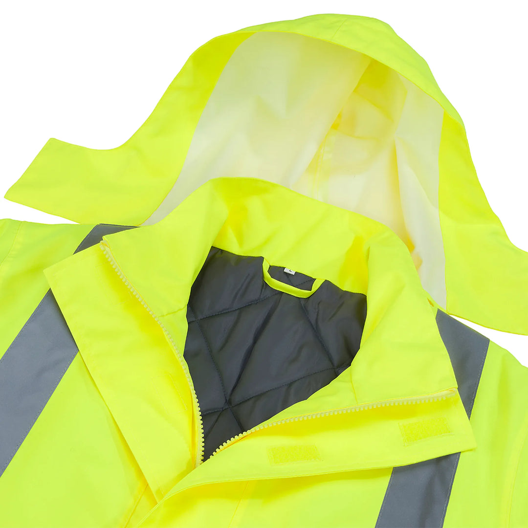 Scruffs Hi-Vis Waterproof Jacket Yellow/Navy — Product Detail 408 