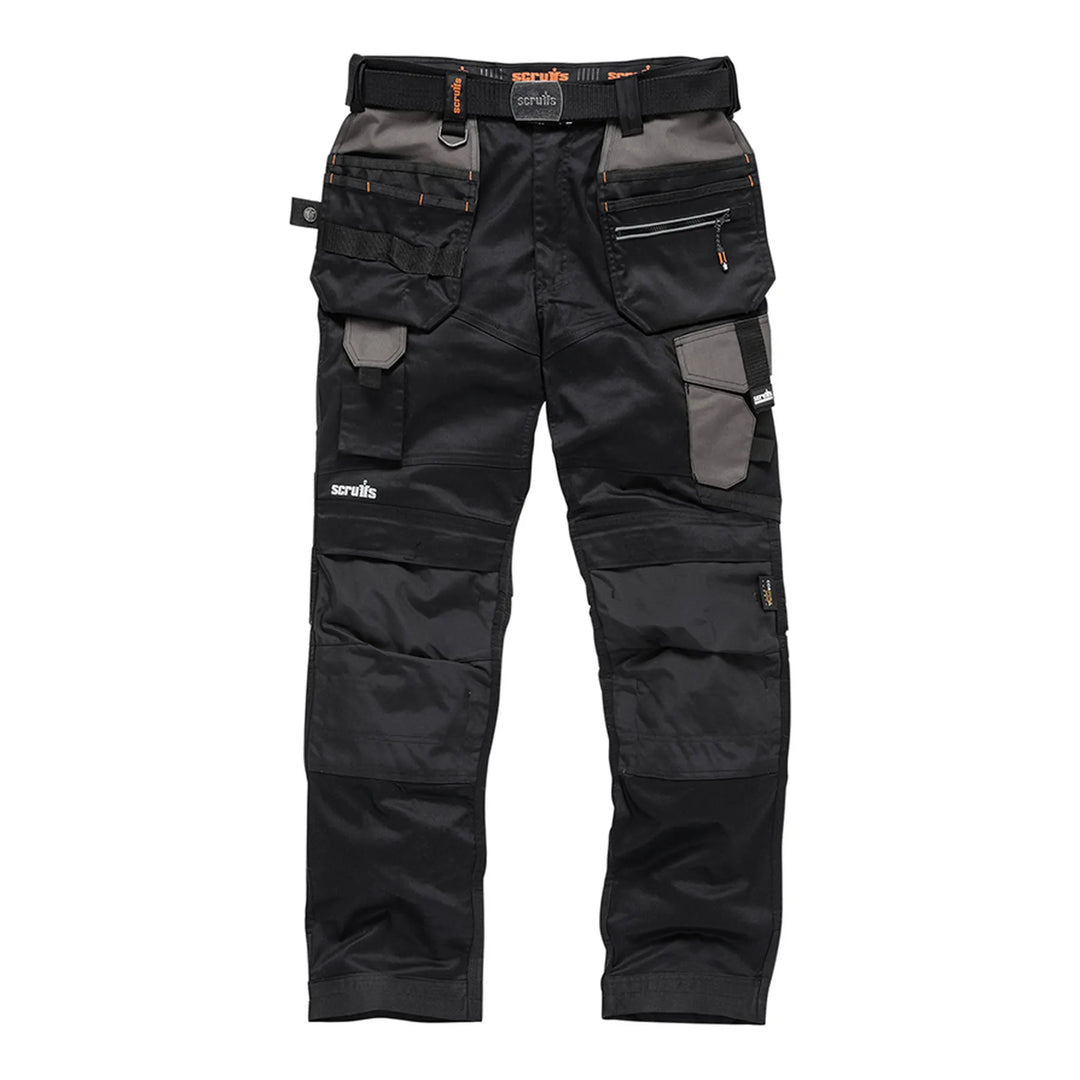 Scruffs Pro Flex Holster Trousers Black — Hero 