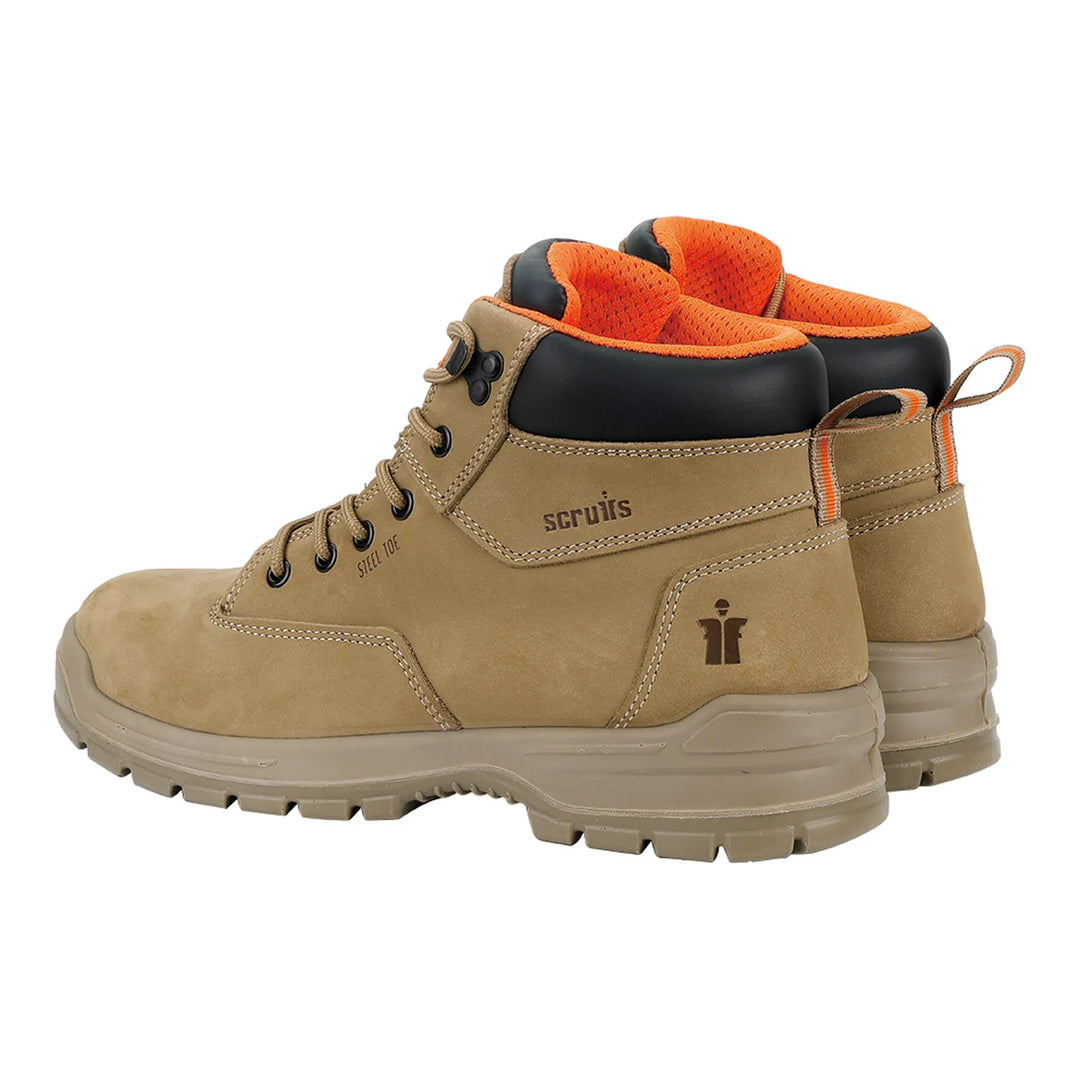 Scruffs Stratton SB Safety Boots Stone — Side View 