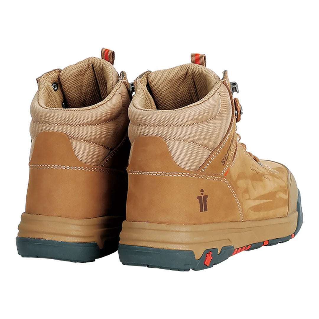 Scruffs Switchback 3 S3L Safety Boots Stone — Back View 